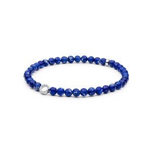 Bratara lapis lazuli si argint cu cristale DiAmanti 244-39B-G (Argint 925‰ 0,35 g.)
